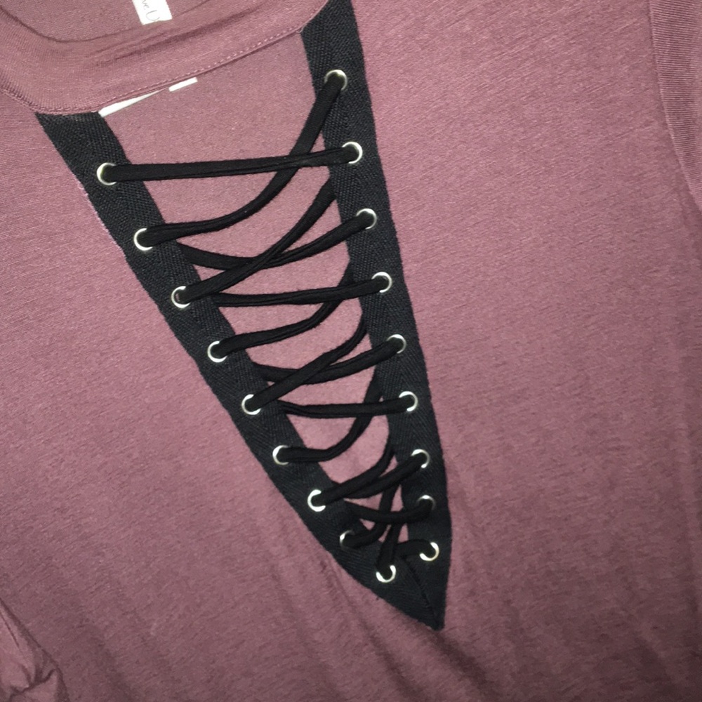 Plum colored t shirt dress